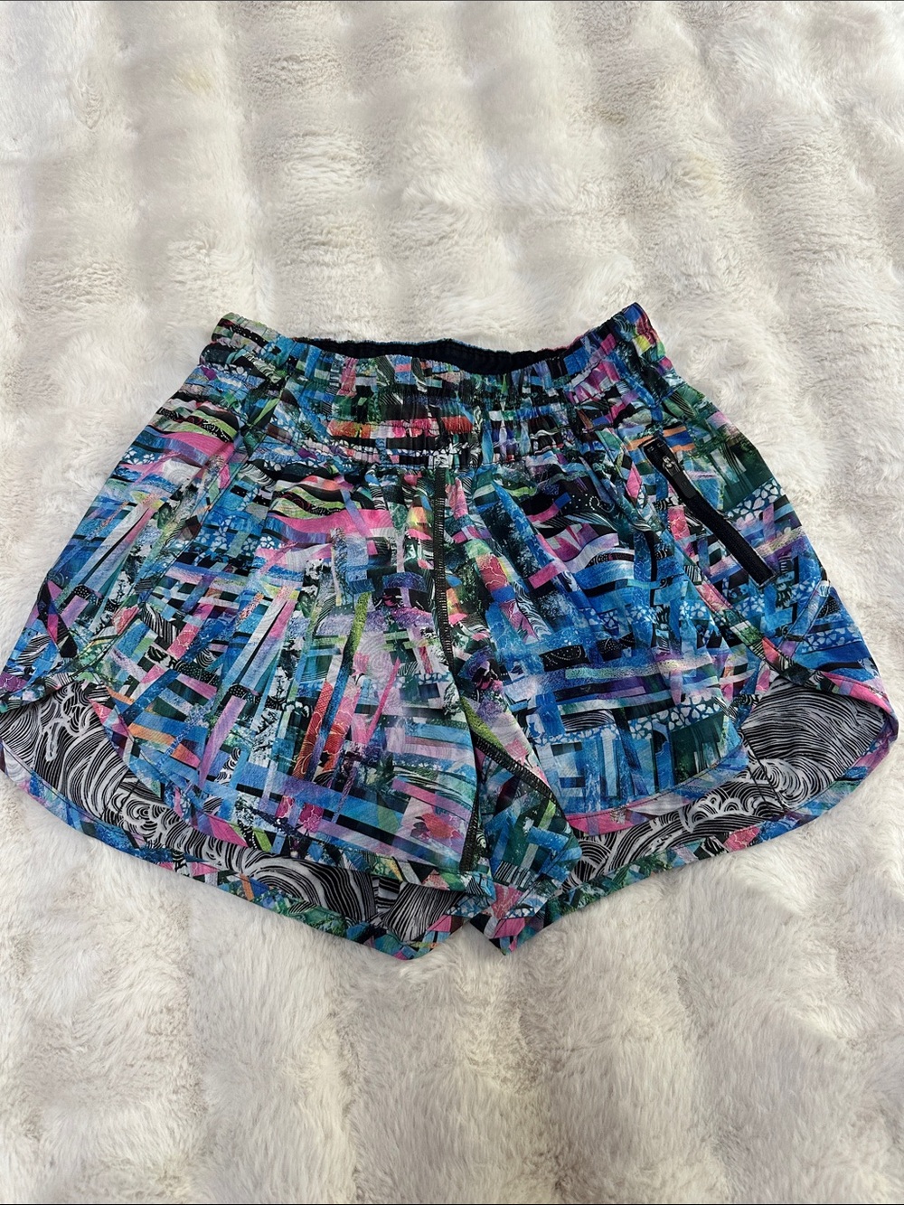 Multi-Color Printed Women’s Athletic Shorts